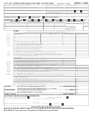 Form L-1040 - City Of Lapeer Individual Income Tax Return - 2008