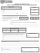 Form Et-81 - Application Form For Refund Of Taxes On Beer Or Malt Beverages Paid In Excess Of Legal Requirements