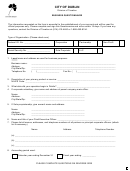 Business Questionnaire - City Of Dublin Division Of Taxation