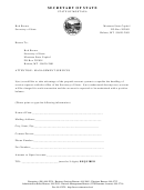 Account Access Request Form - Montana Secretary Of State