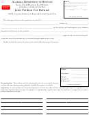 Joint Petition For Refund Form - Alabama Department Of Revenue