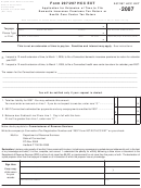 Form 207/207 Hcc Ext - Application For Extension Of Time To File Domestic Insurance Premiums Tax Return Or Health Care Center Tax Return 2007