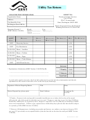Utility Tax Return Form - City Of Kent - Finance Customer Services