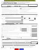 Fillable Form Il-1000 - Pass-Through Entity Payment Income Tax Return - 2012 Printable pdf