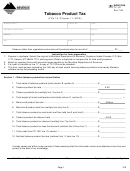 Fillable Montana Form Tp-101 - Tobacco Product Tax Printable pdf