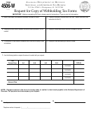 Form 4506-w - Request For Copy Of Withholding Tax Forms
