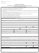 Form Dr 0137 - Claim For Refund