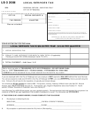 Form Ls-3 - Local Services Tax Personal Return - 2008