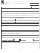 Business License Application Affidavit Form - Confidential - City Of Alhambra, California