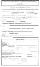 Application For Occupational License And Sales Tax Registration - City Of Baton Rouge