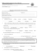 Request For Information Changes - City And County Of San Francisco - California - Office Of The Treasurer & Tax Collector