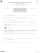 Form D - Foreign Limited Liability Company Application For Reinstatement Following Administrative Dissolution Form - The Commonwealth Of Massachusetts