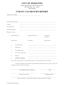 Utility Tax Return Report Form Mukilteo Washington