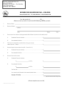 Return For Occupation Tax - Utilities Form - Washington Printable pdf