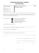 Fillable Form Cra - Statement Of Consent Registered Agent Printable pdf