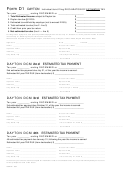 Form D1 - Individual/joint Filing Declaration Of Estimated Tax