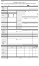 Personal Data Sheet Template