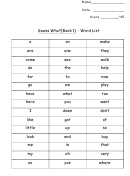 Guess Who - Word List Template