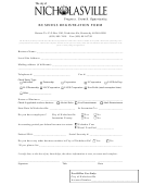 Business Registration Form - Nicholasville, Kentucky