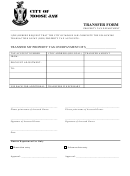 Property Tax Transfer Request Form - City Of Moose Jaw