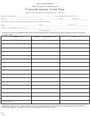 Transmission Line Tax Form - State Of North Dakota - Office Of State Tax Commissioner