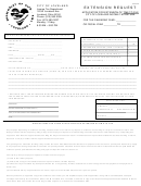 Form Er - Extension Request Form - City Of Loveland - Income Tax Department