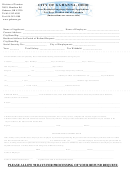 Non-resident Employee Refund Application Form For Days Worked Out Of Gahanna - Ohio - Division Of Taxation