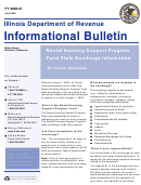 Fy 2006-01 - Informational Bulletin Template - Illinois Department Of Revenue Printable pdf