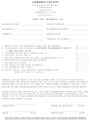 Food And Beverage Tax Form - Virginia Commissioner Of The Revenue
