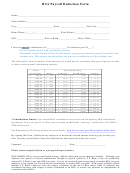 Hsa Payroll Deduction Form (fillable)