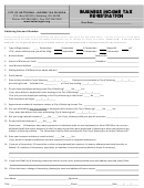 City Of Kettering -business Income Tax Registration Form