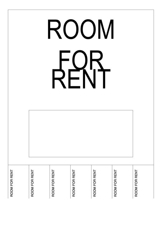 Room For Rent Sign Template Printable pdf