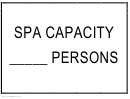 Spa Capacity Sign Template