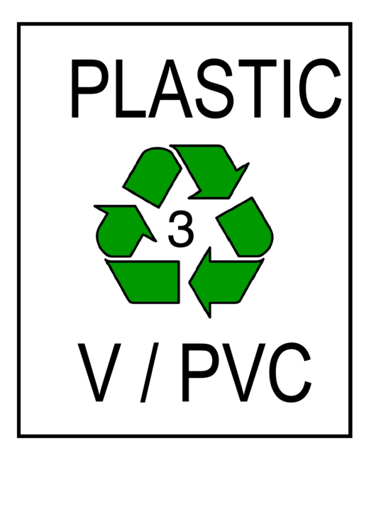Recycle Plastic Type 3 V/pvc Sign Template Printable pdf