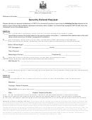 Security Refund Request Form - State Of New York - Office Of The State Comptroller