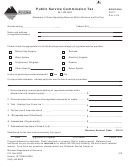 Montana Form Psct - Public Service Commission Tax