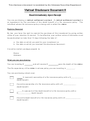 Viatical Disclosure Document Ii Form - Arkansas Securities Department