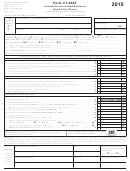 Form Ct-990t - Connecticut Unrelated Business Income Tax Return - 2010
