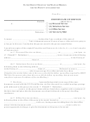 Certificate Of Service Form