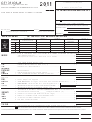 Form W-2 - Income Tax Worksheet - City Of Lorain - 2011