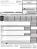 W-2 Worksheet Ohio Income Tax Form 2012 Printable pdf