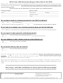 Form 1040 - Extension Request 2015
