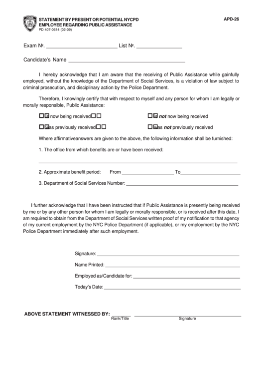 Top 6 Nypd Forms And Templates Free To Download In PDF Format