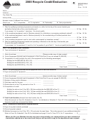 Form Montana Rcyl - 2005 Recycle Credit/deduction