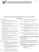 Form Rw-3 Montana Annual Mineral Royalty Withholding Tax Reconciliation 2013