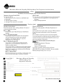 Form Rw-1 - Montana Mineral Royalty Withholding Tax Payment Voucher - 2014
