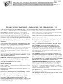 Fillable Montana Form Psr - Public Service Regulation Fee - 2011-2012 Printable pdf
