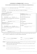 Form Ar-11 - Letter Of Authorization