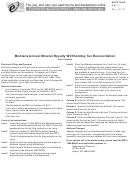 Form Rw-3 - Montana Annual Mineral Royalty Withholding Tax Reconciliation - 2010
