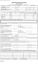 Form Doh-4328 - Medicare Savings Program Application Printable pdf